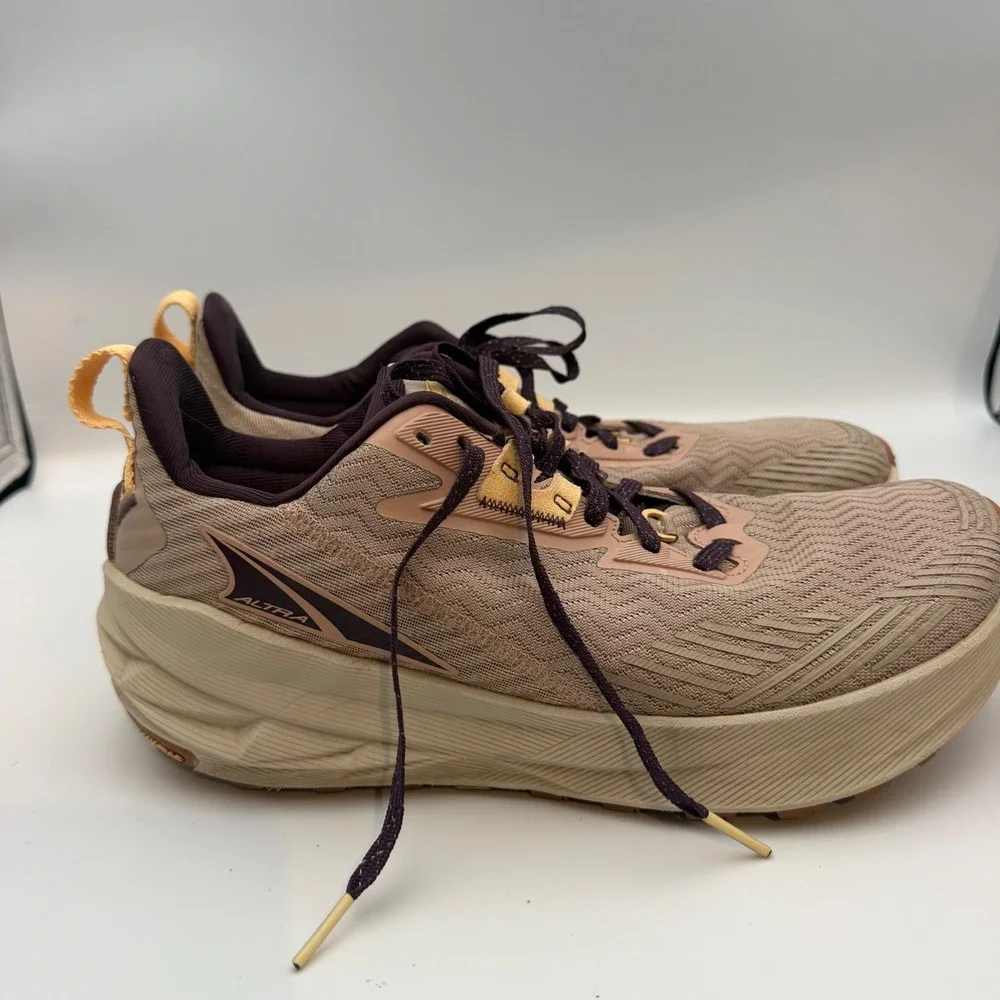 Altra Experience Wild Womens 11 Trail Running Shoes Tan Purple ALOA85QD923